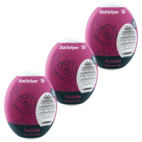 Satisfyer 3 Masturbator Eggs Bubble 4049369043453
