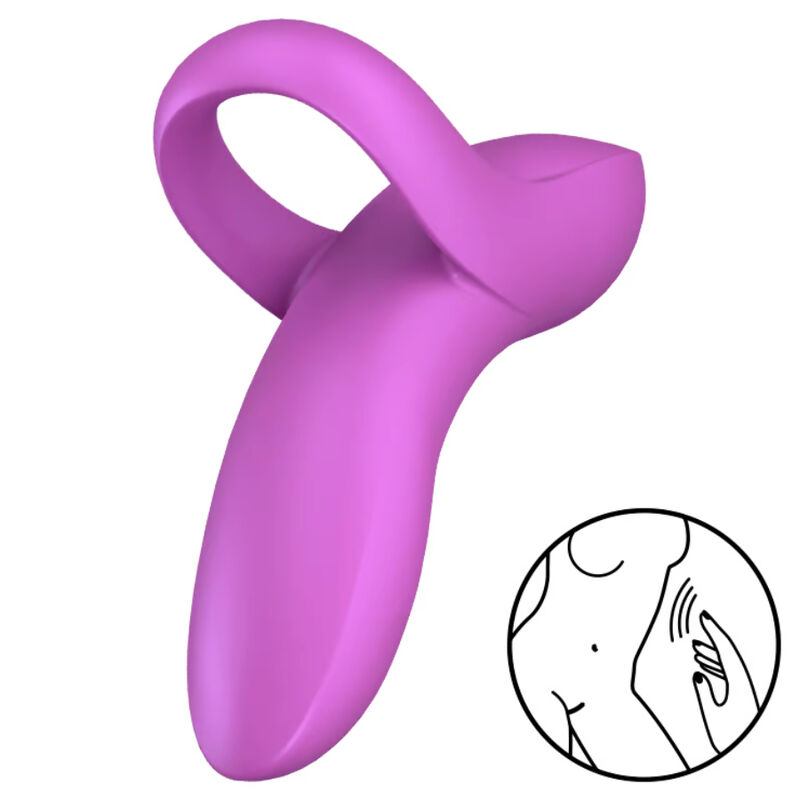 Satisfyer Bold Lover Finger Vibrator Pink 6 satisfyer bold lover finger vibrator pink 4061504004099