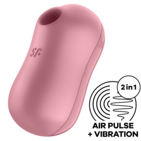 Satisfyer Cotton Candy Air Pulse Stimulator & Vibrator Pink 4061504037219