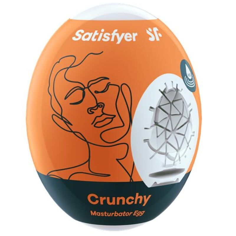 Satisfyer Crunchy Masturbator Egg 6 satisfyer crunchy masturbator egg 4049369043408