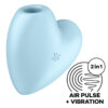 Satisfyer Cutie Heart Air Pulse Stimulator & Vibrator Blue 4061504037271