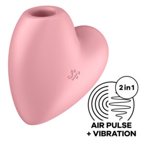 Satisfyer Cutie Heart Air Pulse Stimulator & Vibrator Pink 4061504037264