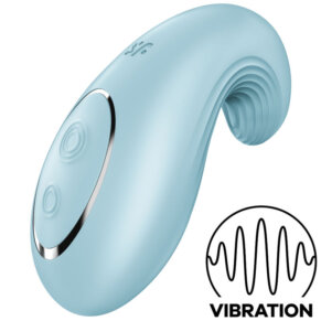 Satisfyer Dipping Delight Lay-On Vibrator Blue 4061504044262