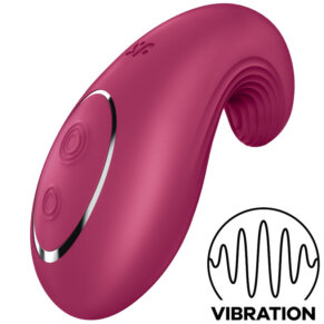 Satisfyer Dipping Delight Lay-On Vibrator Red 4061504044279