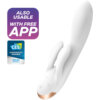 Satisfyer Double Flex Vibrator App White 4061504002620