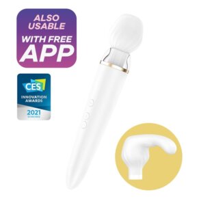 Satisfyer Double Wand-Er App White 4061504001791