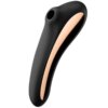 Satisfyer Dual Kiss Air Pulse Vibrator Black 2 Satisfyer Dual Kiss Air Pulse Vibrator Black 4061504003009