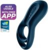Satisfyer Epic Duo Ring Vibrator App Blue 3 Satisfyer Epic Duo Ring Vibrator App Blue 4061504009940
