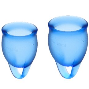 Satisfyer Feel Confident Menstrual Cup Dark Blue 15+20 ml 4061504002057