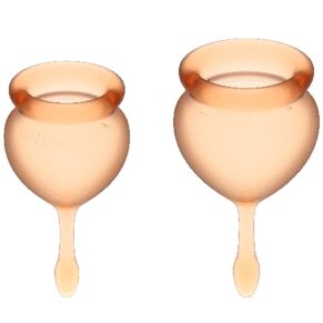 Satisfyer Feel Good Menstrual Cup Orange 15+20 ml 4061504002217