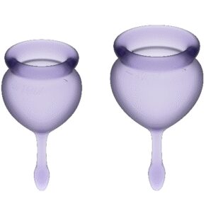 Satisfyer Feel Good Menstrual Cup Purple 15+20 ml 4061504002101