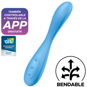 Satisfyer G-Spot Flex 4+ Multi Vibrator App Blue 4061504038698