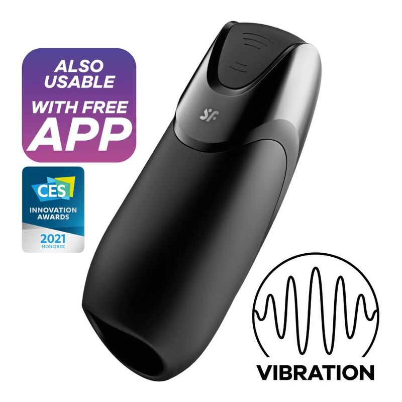 Satisfyer Men Vibration+ Black 6 satisfyer men vibration black 4049369016570
