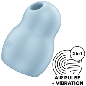 Satisfyer Pro To Go 1 Double Air Pulse Stimulator & Vibrator Blue 4061504045061