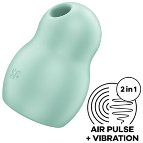 Satisfyer Pro To Go 1 Double Air Pulse Stimulator & Vibrator Green 4061504045078