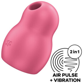 Satisfyer Pro To Go 1 Double Air Pulse Stimulator & Vibrator Red 4061504045092