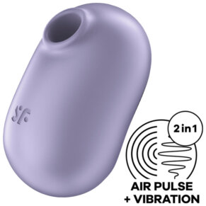 Satisfyer Pro To Go 2 Double Air Pulse Stimulator & Vibrator Violet 4061504045122