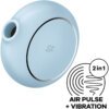 Satisfyer Pro To Go 3 Double Air Pulse Stimulator & Vibrator Blue 4061504045139