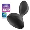 Satisfyer Sweet Seal Vibrating Plug App Black 4061504006758