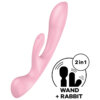 Satisfyer Triple Oh Hybrid Vibration Pink 2 Satisfyer Triple Oh Hybrid Vibration Pink 4061504018249