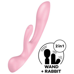 Satisfyer Triple Oh Hybrid Vibration Pink 4061504018249