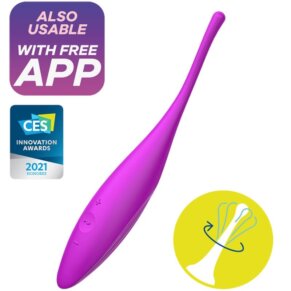 Satisfyer Twirling Joy Clit Tip Vibrator Fuchsia 4061504009681