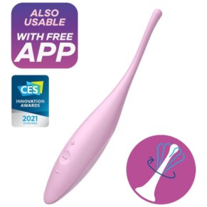 Satisfyer Twirling Joy Clit Tip Vibrator Pink 4061504009674