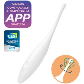 Satisfyer Twirling Joy Clit Tip Vibrator White 4061504009667