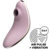 Satisfyer Vulva Lover 1 Air Pulse Stimulator & Vibrator Violet 4061504018607