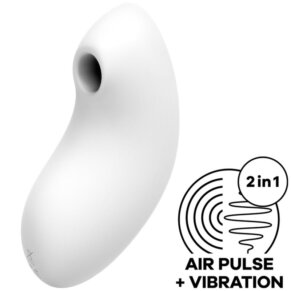 Satisfyer Vulva Lover 2 Air Pulse Stimulator & Vibrator White 4061504018638
