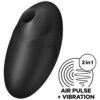Satisfyer Vulva Lover 3 Air Pulse Stimulator & Vibrator Black 4061504018645