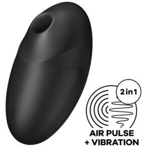 Satisfyer Vulva Lover 3 Air Pulse Stimulator & Vibrator Black 4061504018645