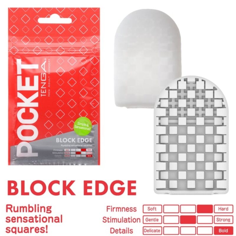 Tenga Blocked Edge Pocket Stroker 6 tenga blocked edge pocket stroker 4560220554166